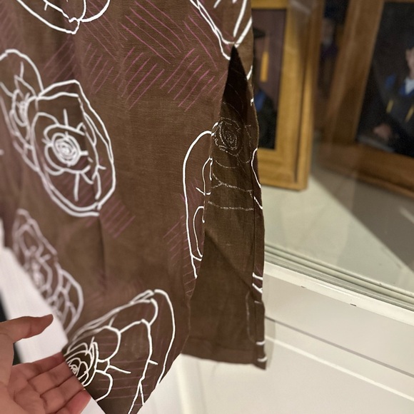 Sig Zane Chocolate Floral Midi Dress - Picture 6 of 7